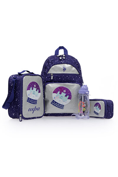 U.S. Polo Assn. يو اس بولو. أسن. مجموعة حقائب مدرسية للبنات PLSET2500407