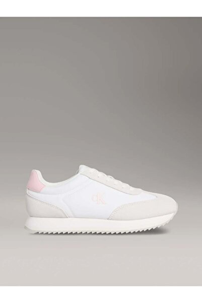 Calvin Klein Women's Cream - White - Red Low-Top Sneakers