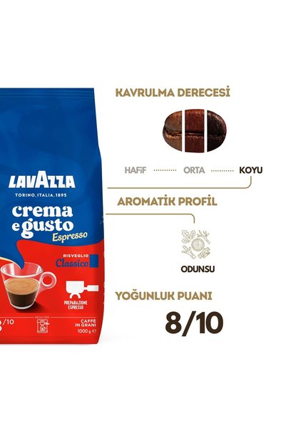 LavAzza Crema E Gusto Çekirdek Kahve - 1kg