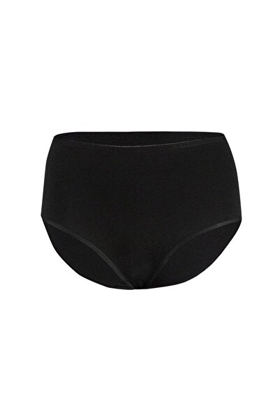 Yıldız İç Giyim Yıldız 3746 Siyah İz Yapmayan Yüksek Bel Kadın Bato Külot