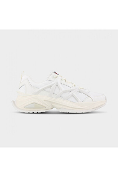 Tommy Hilfiger White Brand Logo Thick Sole Men's Sneakers - EM0EM01385-YBL