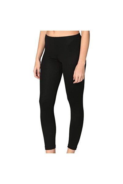 Yıldız İç Giyim Yıldız 3645 Kadın Likralı Uzun Tayt Siyah