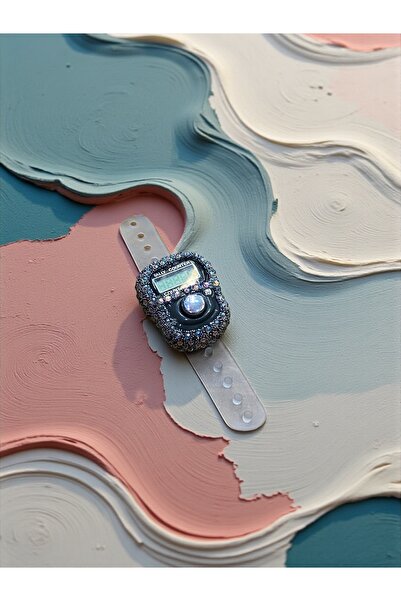 Hac AVM Şık Taş Süslemeli Dijital Zikir Sayacı - Zikirmatik