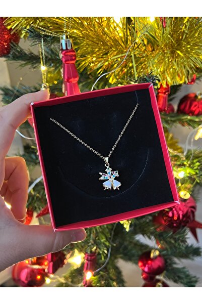 BusradanDesign قلادة فولاذية على شكل جرس هدية رأس السنة الجديدة 45 سم