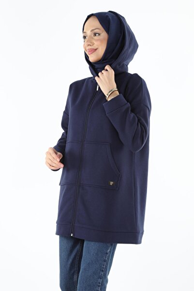 Plistre 1929_fermuarlı Tesettür Sweatshirt