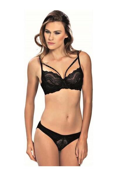 NBB 4352 Taşlı Dantelli Sütyen Takım