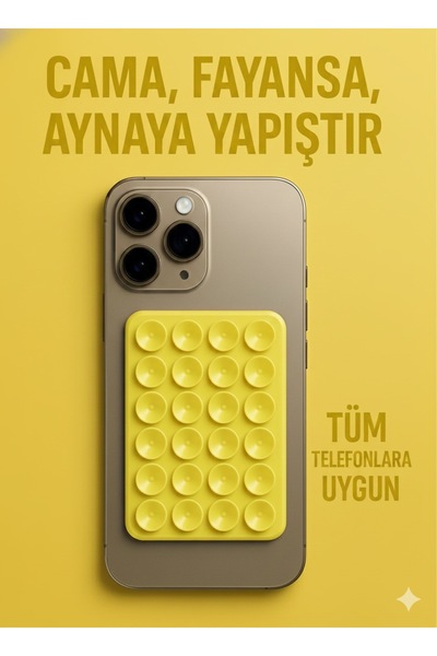 Case collection Telefon Tutucu Vantuz Slikon Vakumlu Cep Telefonu İçin Yapışk...