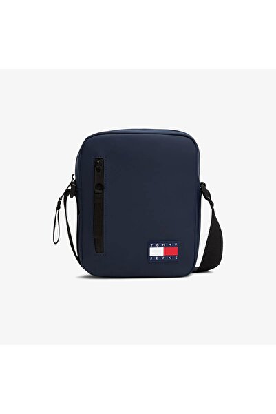 Tommy Hilfiger Navy Blue Men's Messenger Bag TJM ELEVATED PU REPORTER