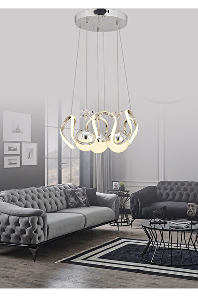 Alvina Aydınlatma DİLA LEDLİ 3 TOPLU 3 RENK SALON OTURMA YATAK MUTFAK ODASI A...