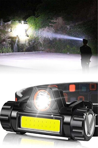 DEMPOWER Çift Işıklı Şarjlı LED Kafa Lambası