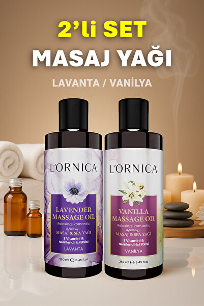 Lornica Lavanta & Vanilya Masaj Yağı 2’li Set