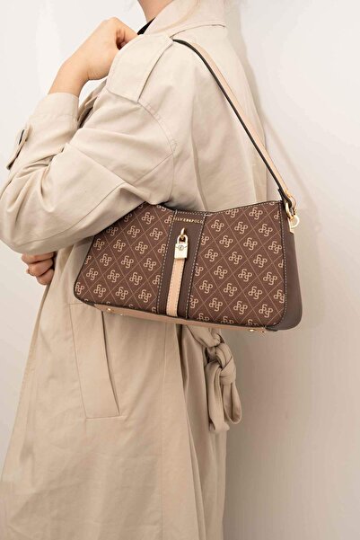 Silver Polo Brown Sp1102 Women's Shoulder Bag