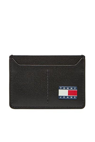 Tommy Hilfiger Siyah Erkek Cüzdan TJM HERITAGE LEATHER CC HOLDER