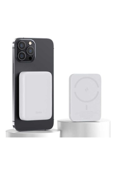 peltech 5000 mAh Kablosuz Şarj Destekli Magsafe Taşınabilir Şarj Aleti Powerbank