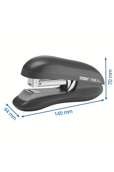 Rapid Capsator plastic F30, cutie capse plate, 30 de coli, alb