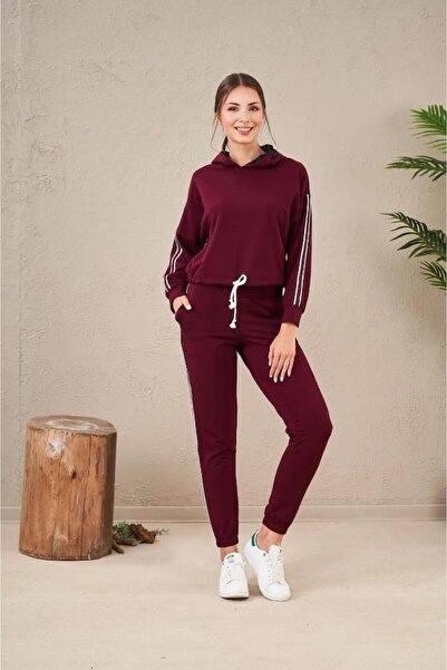 PJS 23574 Дамски анцуг с качулка