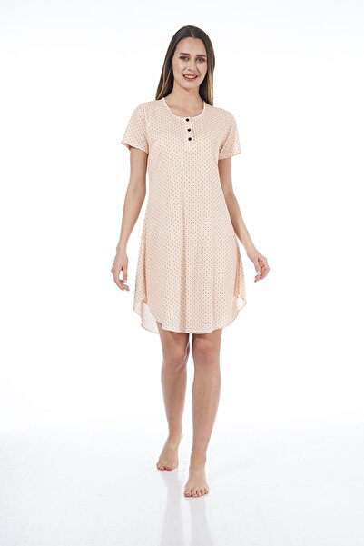 Estiva 22226 Жіноче коротке віскозне плаття в крапку з короткими рукавами