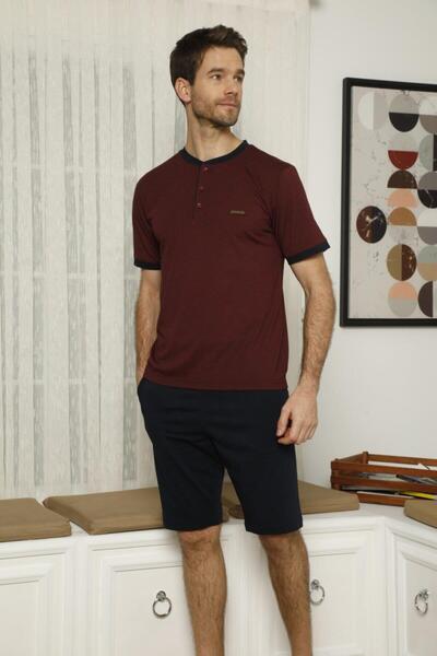 KLY 9009 Ανδρικό σορτς μίντι γιακά