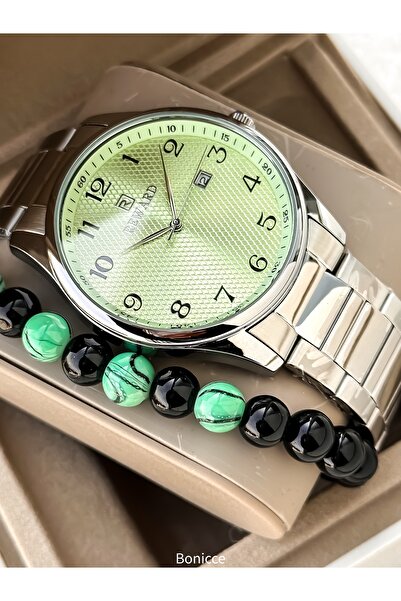 Reward Marka Gümüş Çelik Kordon Yeşil Kadran Kordon, Fonksiyonları Aktif Erke...