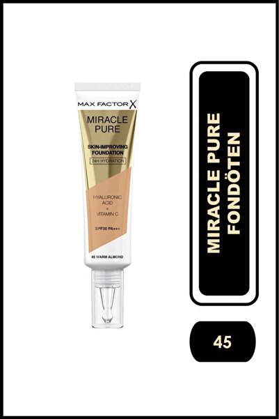 Max Factor Mıracle Pure Fondöten 45 Warm Almond