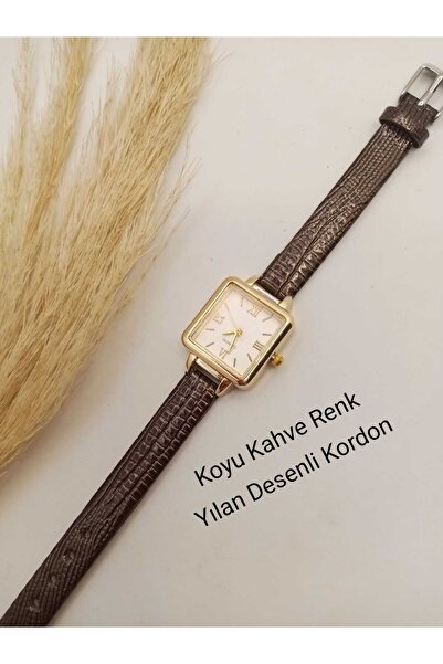Brality Retro Vintage Model... Women's Wristwatch... Minimal Gold Case.. Dark...