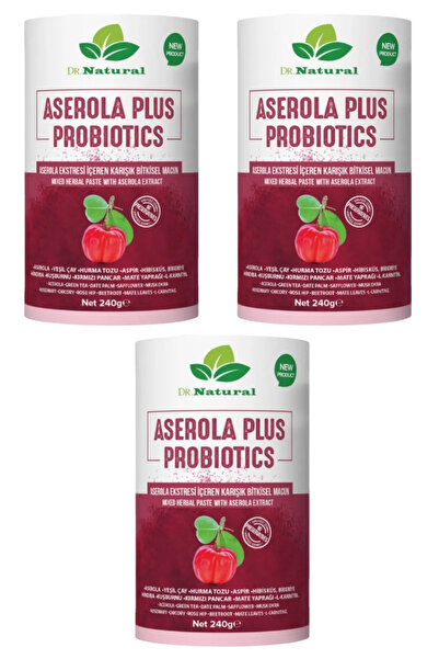 DRNATURAL 3 Adet Aserola Prebiyotik-Probiyotik Barbados Kirazı Bağırsak Temiz...