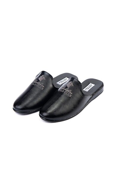 POLO CLUB 540 Ανδρικές Δερμάτινες Παντόφλες Σπιτιού