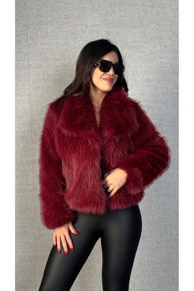 Senarce Palton de pluș de blană premium supradimensionat la atingere moale