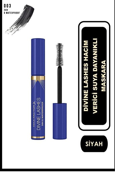 Max Factor Divine Lashes Waterproof Hacim Verici Tere Dayanıklı Maskara Siyah