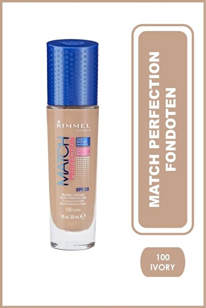 RIMMEL LONDON Fondöten - Match Perfection 100 Ivory 3614220954011