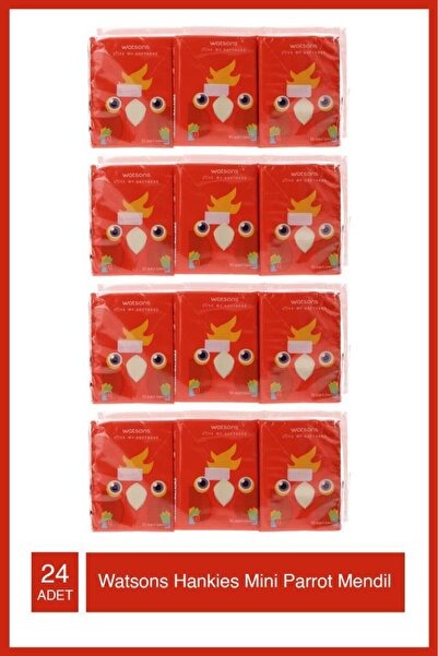 Watsons Mını Hankıes 3 Ply 10Sx6 -3 Parrot X4 Adet