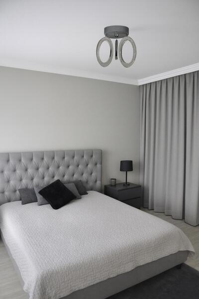 BİAVİZE 3'LÜ KRİSTAL LEDLİ 3LÜ KENDİNDEN SPOTLU METALİK GRİ AVİZE