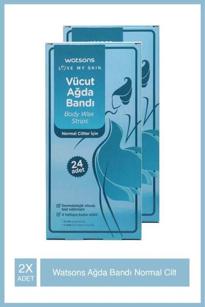 Watsons 24 Adet Normal Ciltler İçin Kadın Vücut Ağda Bandı X2 Adet