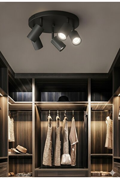 habek avize MYLİGHTS SPOR MODERN beşli led LED AVİZE SPOT PLOFONYER HAREKETLİ...