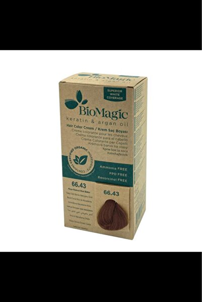 BIOMAGIC Saç Boy.K.Kumral Kızıl Bakır No:66.43