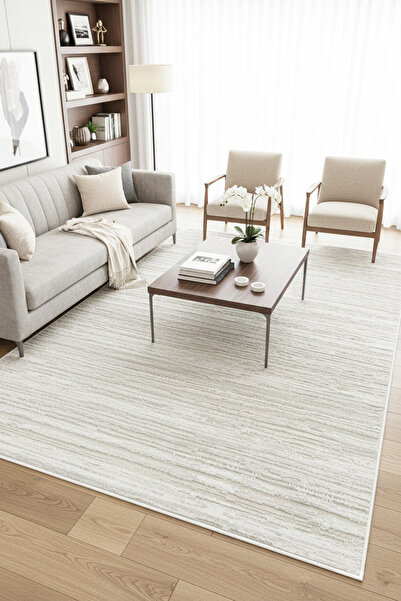 MELARİS HALI Lines Modern Dokuma Halı Salon Oturma Odası Mutfak Halısı Sık Do...