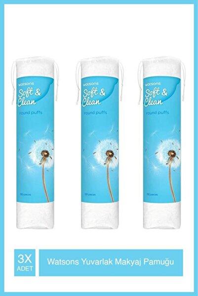 Watsons Yuvarlak Makyaj Pamuğu 100S X3 Adet