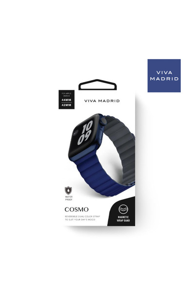 Viva Madrid Apple Watch Cosmo Viva Madrid Magnetic Band 42/44/45mm - Navy and Gray