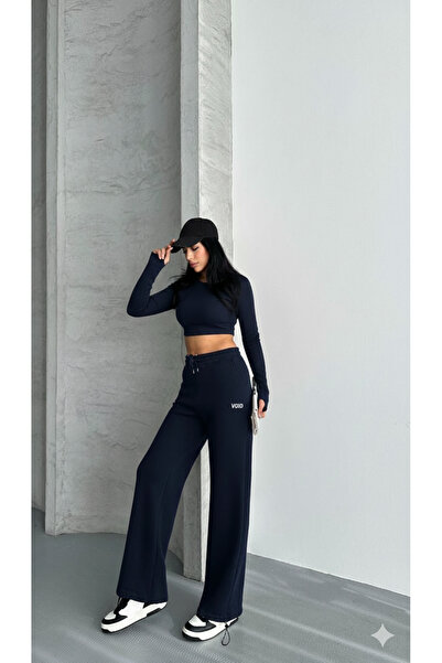 Nife Voot koyu lacivert üç iplik şardonlu eşofman altı