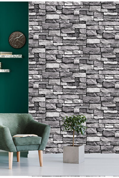 3D Single Yayınları Taş Desen Duvar Kağıdı (5,33 M²)