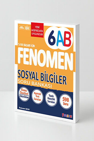 Fenomen Yayıncılık 6.SINIF SOSYAL BİLGİLER AB SORU BANKASI (GÜNCEL)