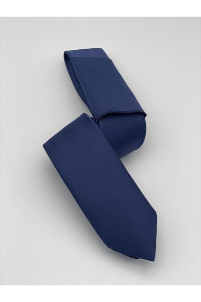 Fitmens Men's Tie Handkerchief Set Fs- 001866   - Navy Blue