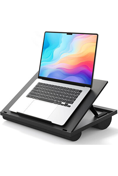 NEXTWAVE Adjustable Laptop Table with Cushion — 9 Adjustable Angles, Supports Laptops