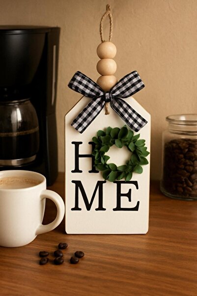 SSCglow Acasă Colț de culoare cafea în stil nordic - ușă exterioară, dulap de bucătărie și ornament de perete pentru balcon