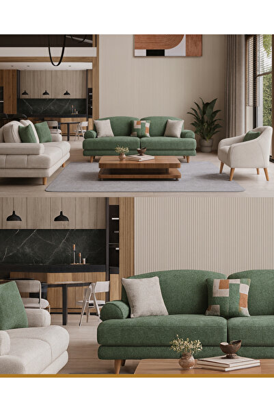 inegölmobilyası Zen Lüx Koltuk Takımı %100 Gürgen