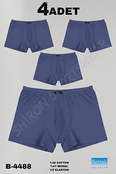 Shiron Sportswear&Company Мъжки 4-пакет модални тънки еластични боксерки, про...