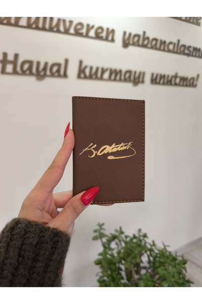 EFE DERİ حافظة ترخيص السيارة من EFE LEATHER ATA مخيطة، حامل ترخيص السيارة، وا...