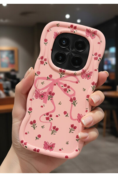 Rivor Xiaomi Redmi Note 14 Pro Plus+ Case Camera Protruding Ribbon and Flower...