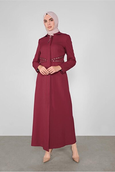 Alvina GİZLİ DÜĞMELİ NAKIŞLI PARDESÜ 10003