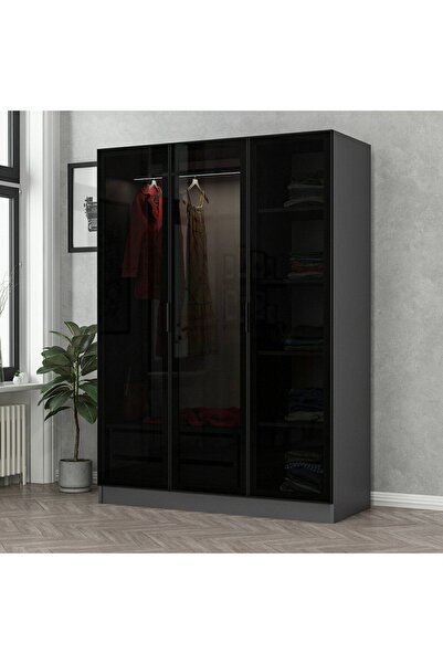 Minar Kale 190 3 Cam Kapaklı 2 Ç Dlp Antrasit Siyah